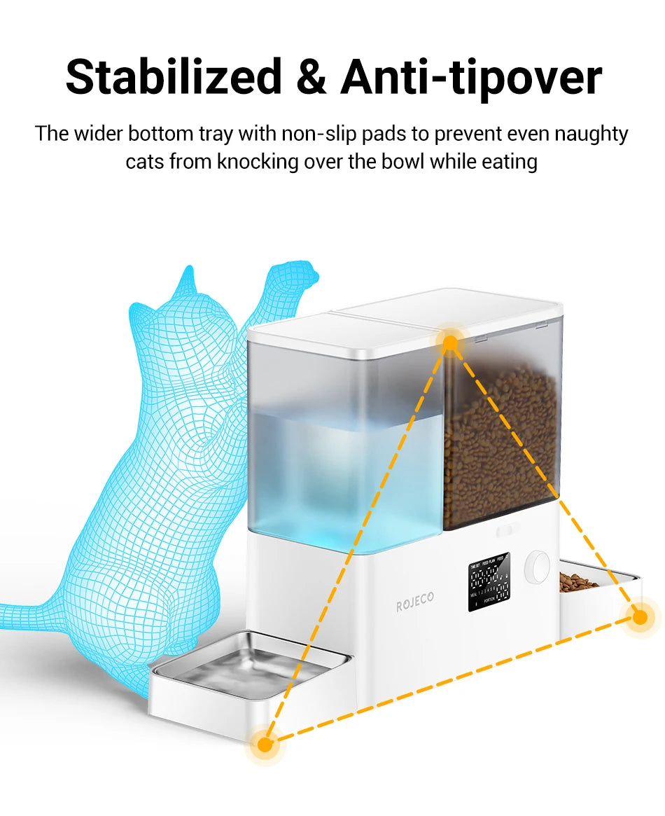 Automatic Pet Feeder Water Fountain