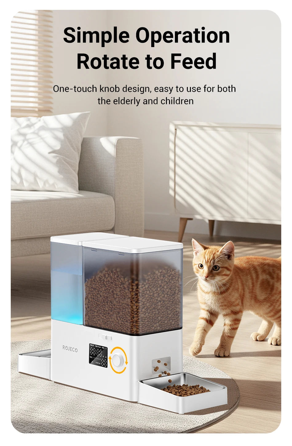 Automatic Pet Feeder Water Fountain