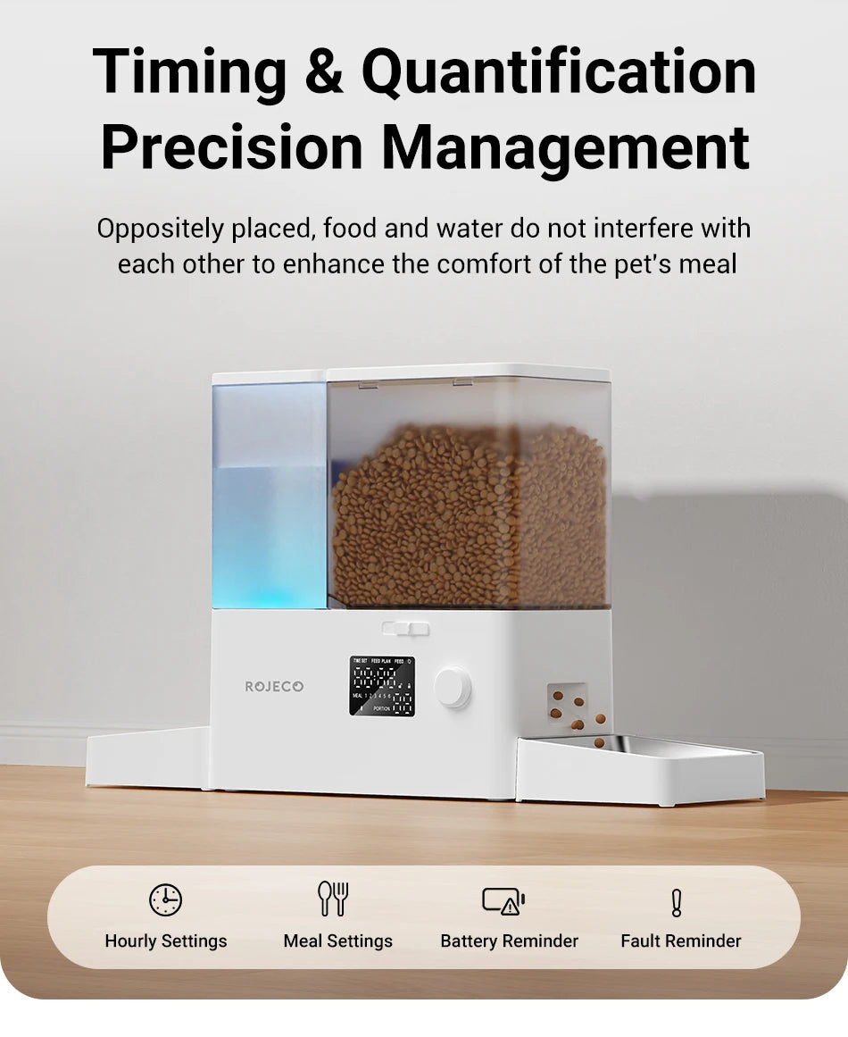 Automatic Pet Feeder Water Fountain