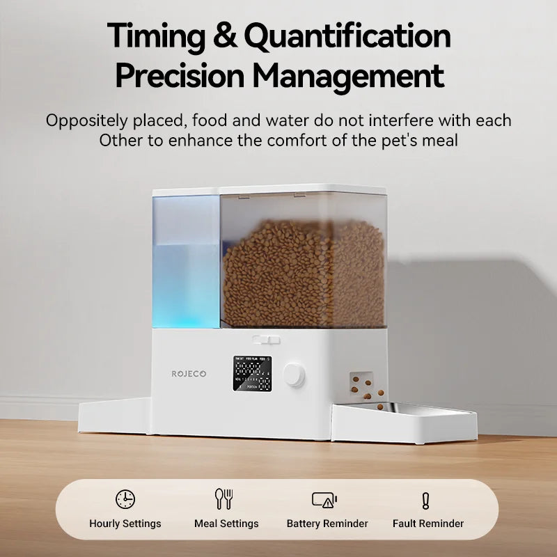 Automatic Pet Feeder Water Fountain