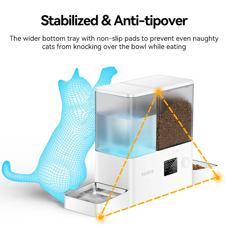 Automatic Pet Feeder Water Fountain