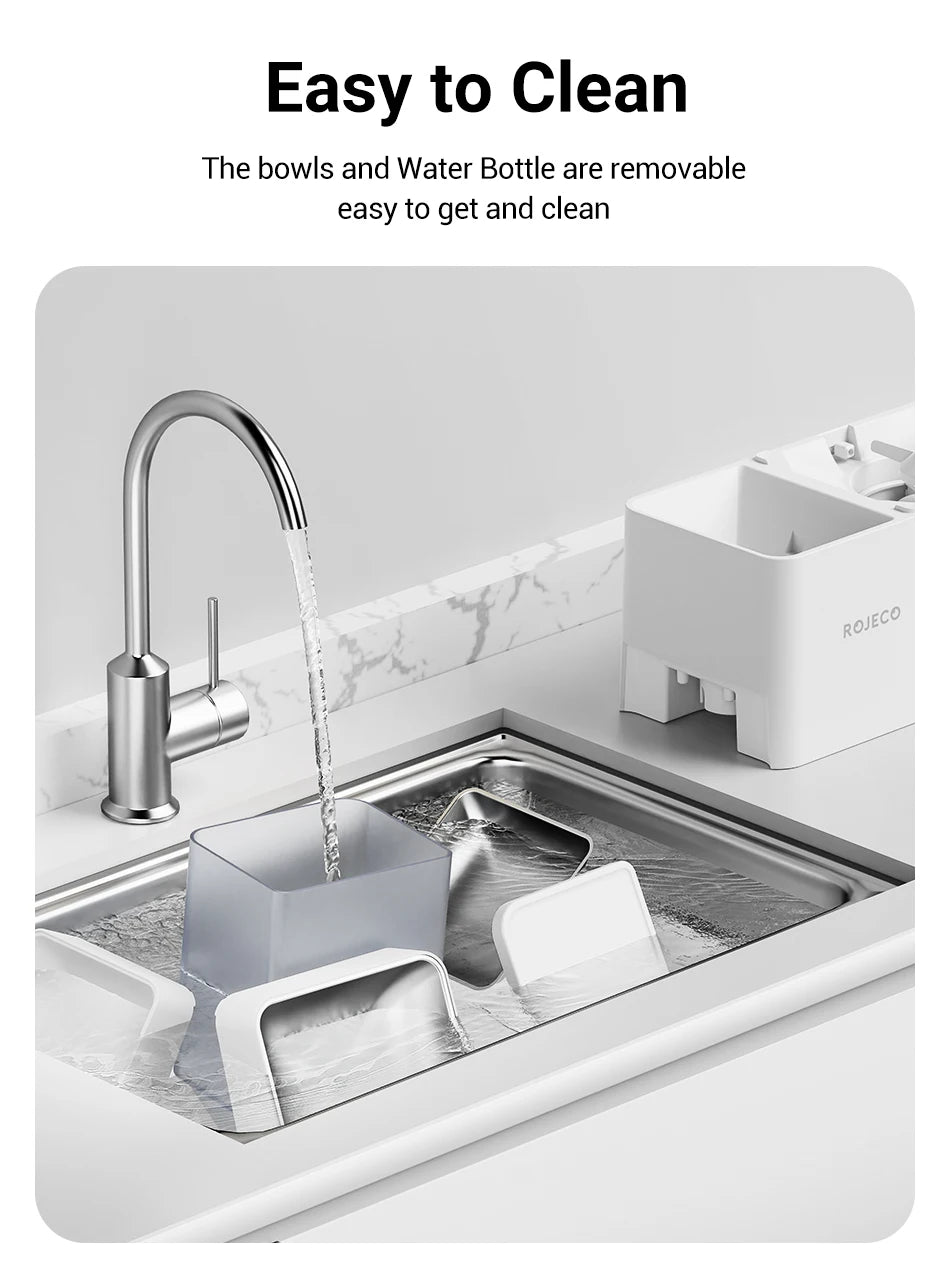 Automatic Pet Feeder Water Fountain