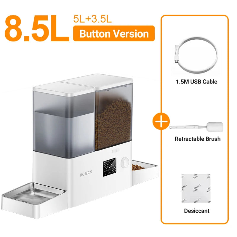 Automatic Pet Feeder Water Fountain