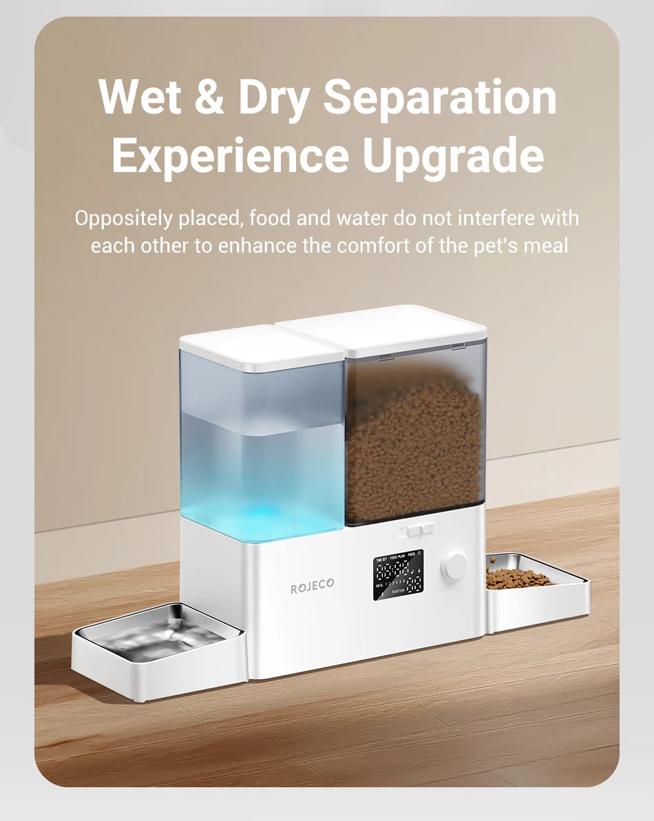 Automatic Pet Feeder Water Fountain