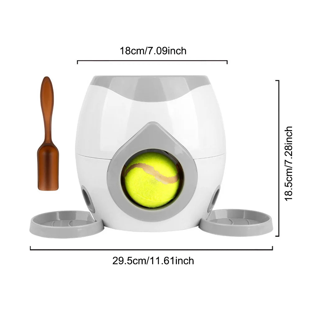 Automatic Dog Ball Launcher + Feeder (2 in 1)