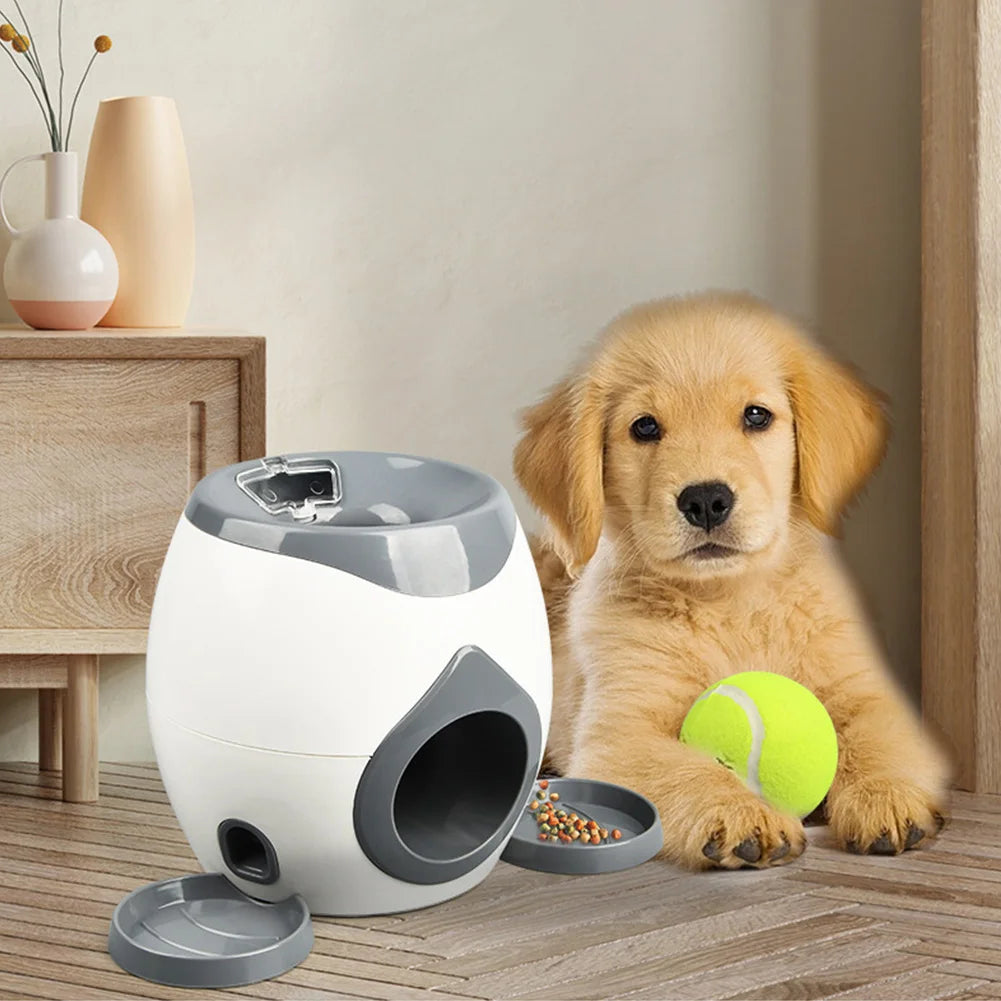 Automatic Dog Ball Launcher + Feeder (2 in 1)