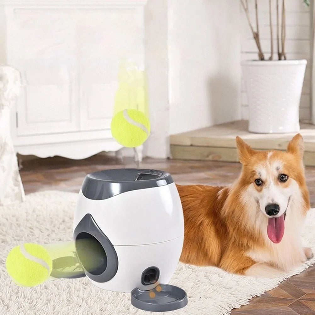 Automatic Dog Ball Launcher + Feeder (2 in 1)